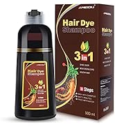 BELEZALIB Burgundy Hair Dye Shampoo for Gray Hair, Magic Hair Color Shampoo, Colors Hair in Minut...