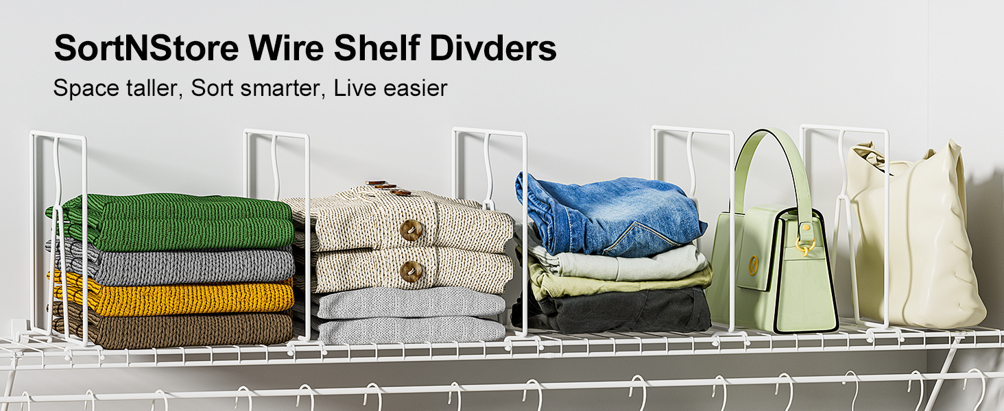 wire shelf divider