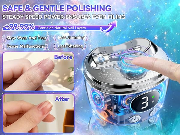Electric Nail Clipper Gray