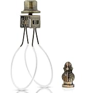 Lamp Shade Light Bulb Clip Adapter,Lamp Shade Holder with Cap Knob Finial and Silicone Levelers,C...