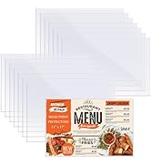 AKONEGE 15 Pcs 11" x 17" Rigid Print Protectors Clear Plastic Sleeves Hard Sheet Protectors Heavy...