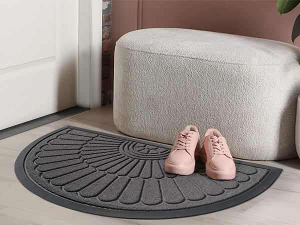 half round front door mat outside doormat