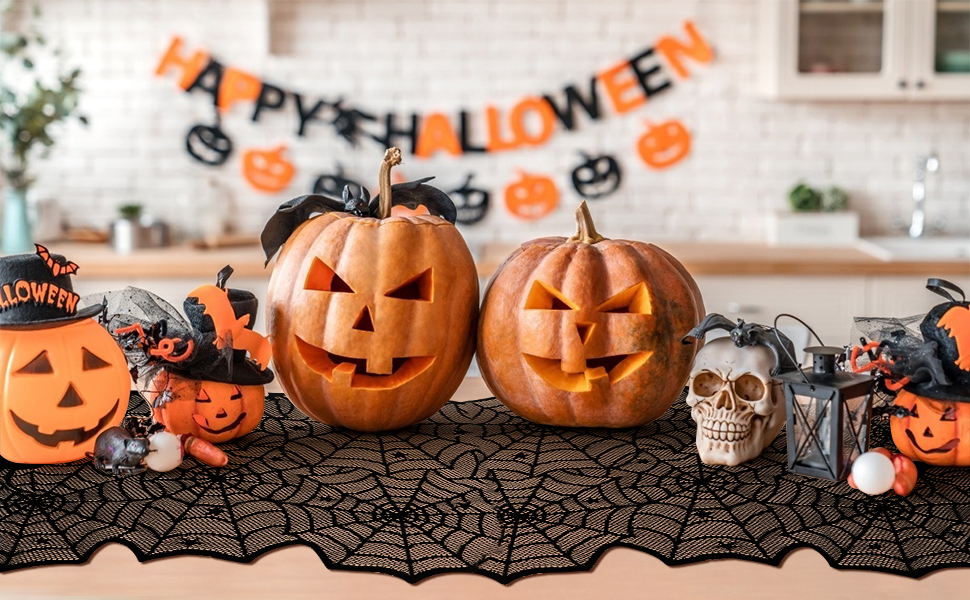 halloween mantel scarf