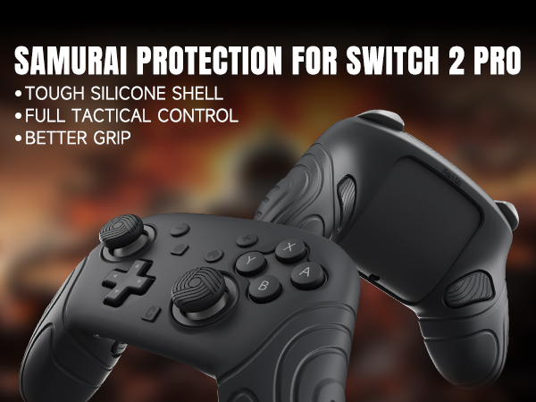 playvital for Nintendo Switch 2 Pro Controller Silicone Cover – Samurai Edition Protective Skin Case
