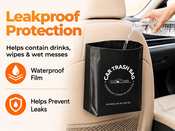 leakproof car trash bags