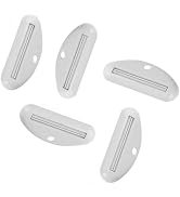 Zhuluck 5Pcs White Toothpaste Squeezer,Plastic Toothpaste Tube Squeezer Dispenser,Toothpaste Clip...
