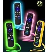 4 Pack OneBom Remote Cover for Roku, The Remote Case Compatible with Roku Voice Remote Official, ...