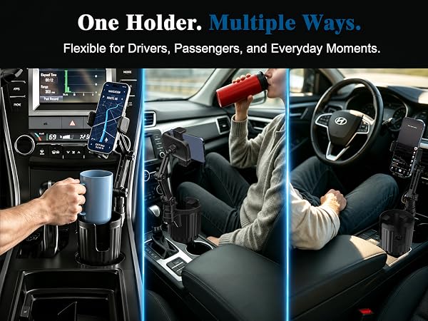 one holder, multiple ways