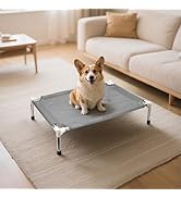 Makerfire Outdoor Elevated Dog Bed, Dog Cots Beds for Small Dogs, Indoor & Outdoor Cooling Raised...