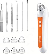 Facial Pore Blackhead Remover Vacuum, 1080P Camera Blackhead Remover, 20x Zoom, 8 LEDs & 3 Suctio...