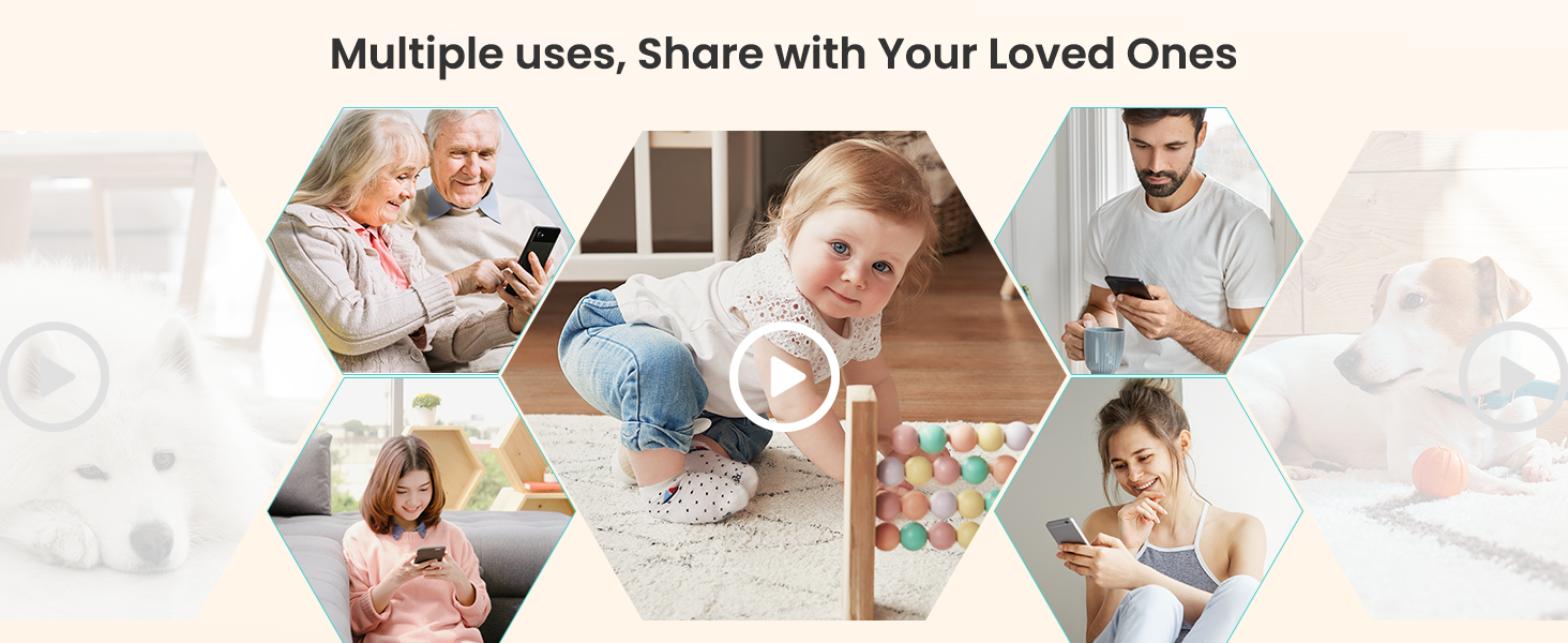 a collage of images of a child playing with a cell phone.