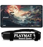 Cleaneat MTG Playmat, Game Play Mat for MTG TCG 24 x 14 inches Trading Card Inked Game Playmats w...