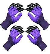 DCCPAA Garden Gloves with Claws,Claw Gardening Gloves for Digging,Planting, Weeding, Seeding-Wate...