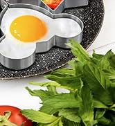5Pcs Egg Rings For Frying Eggs - Pancake Egg Molder Breakfast Accessories Heart Ring Star Shaped ...