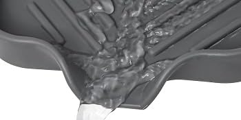 The drain of the Soap dish is convenient for drainage