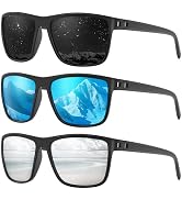 Fanshen Polarized Sports Sunglasses for Men, UV Protection Lightweight Sun Glasses for Driving Fi...
