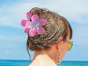 flower hair clips