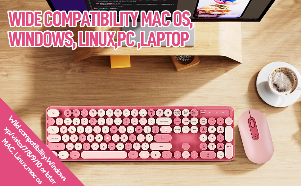 Wireless Keyboard and Mouse Combo,