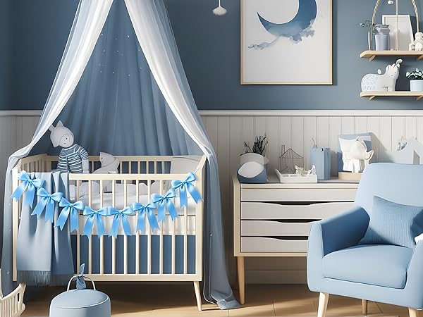 blue baby bow for mailbox