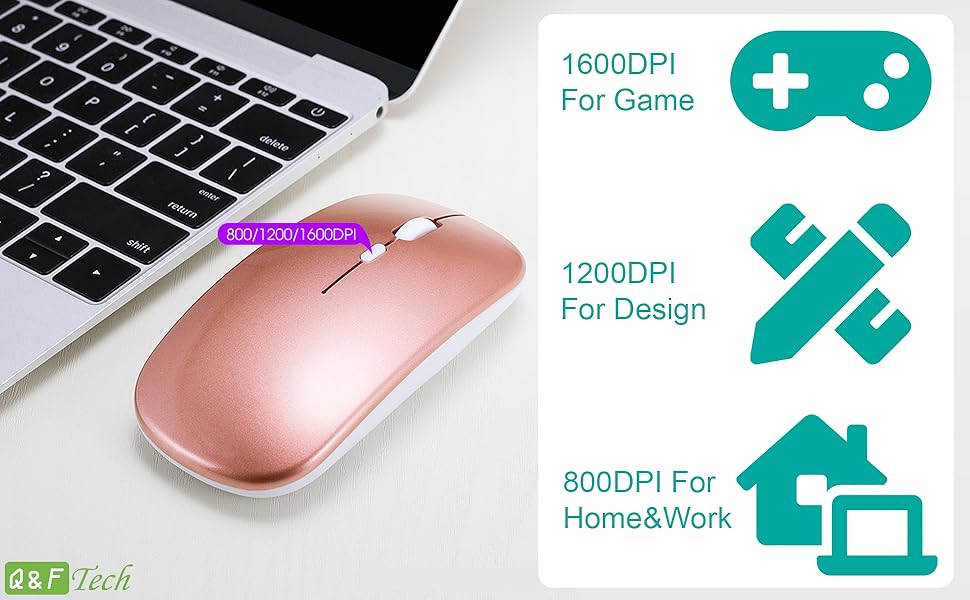 Bluetooth wireless mouse mice rechargeable mighty iPad tablet android gaming laptop computer MacBook