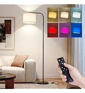 Beanliss Remote Floor Lamp for Living Room and Bedroom - Modern RGB Standing Lamps Tall with Led ...