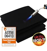 Matace 4x6 Feet Extra Large Fireproof Welding Blanket & Pad, 5mm Thickened Resistant Carbon Felt ...