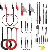 Neoteck 18PCS Automotive Test Lead Kit for Multimeter,with Silicone Cables | Alligator Clips,5kO ...
