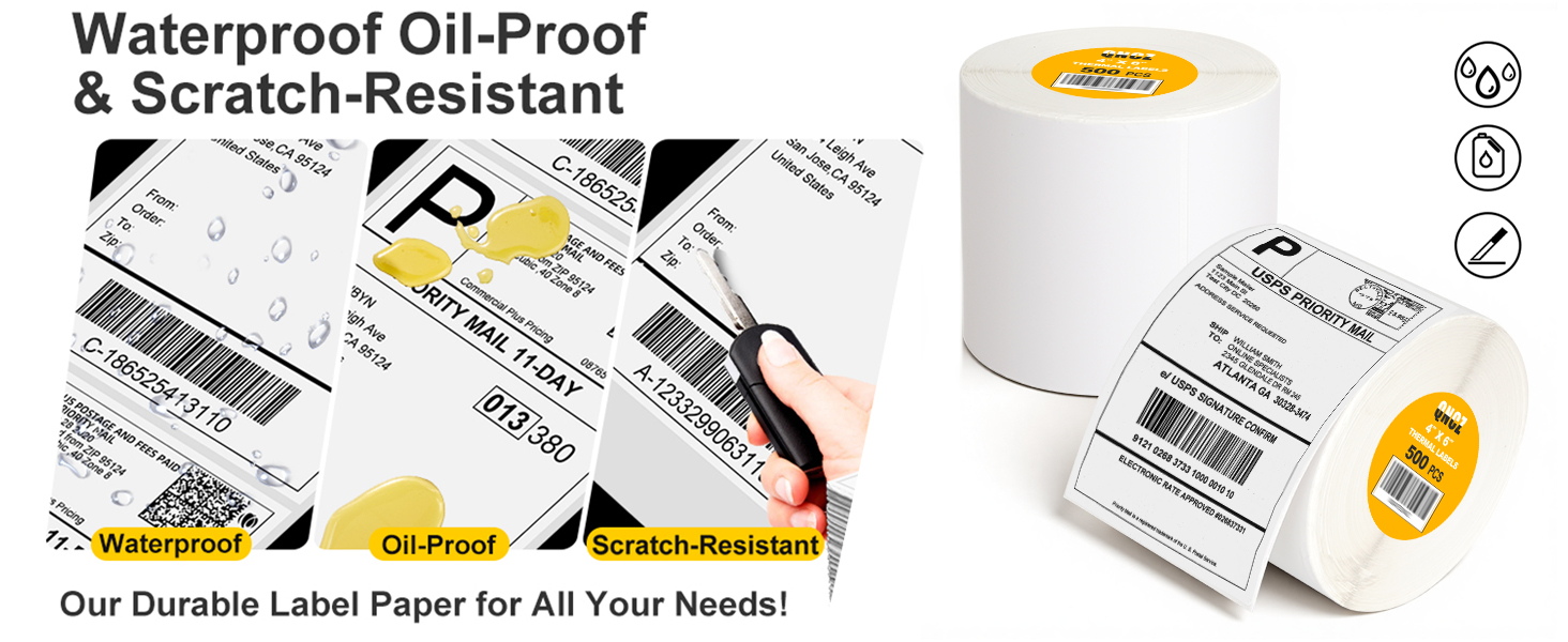 thermal sticker roll-mailing labels for printer-label printer 4x6-thermal printing labels-thermal pr