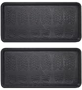 Envelor Rubber Boot Tray for Entryway Indoor Shoe Trays for Mudroom Wet Shoe Mat Tray Multiuse Ru...