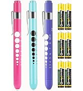 MEUUT 3 Pack Pen Lights for Nurses with 6 Batteries – Medical Penlights Nurse Accessories for Wor...
