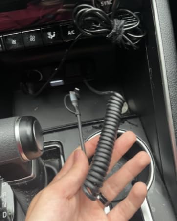 coiled usb c cable