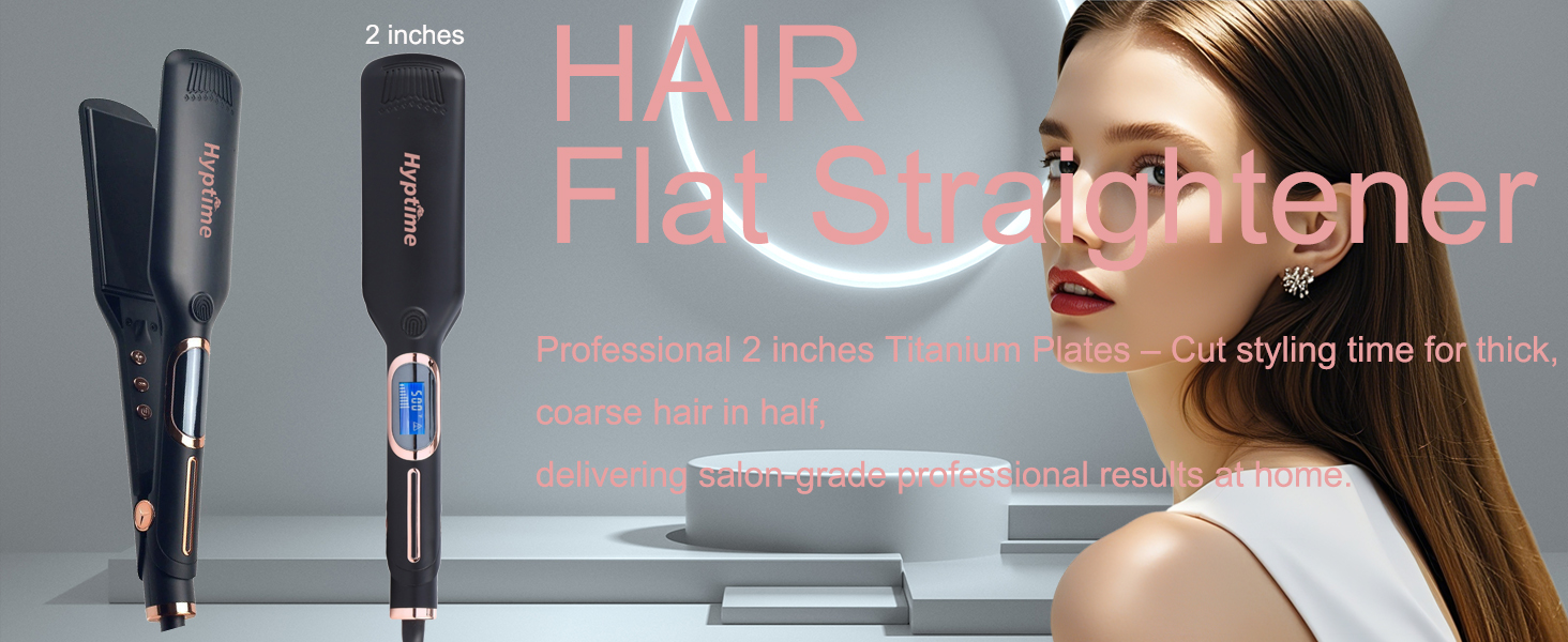 Fast Heating Dual Voltage Hair Straightener for Women