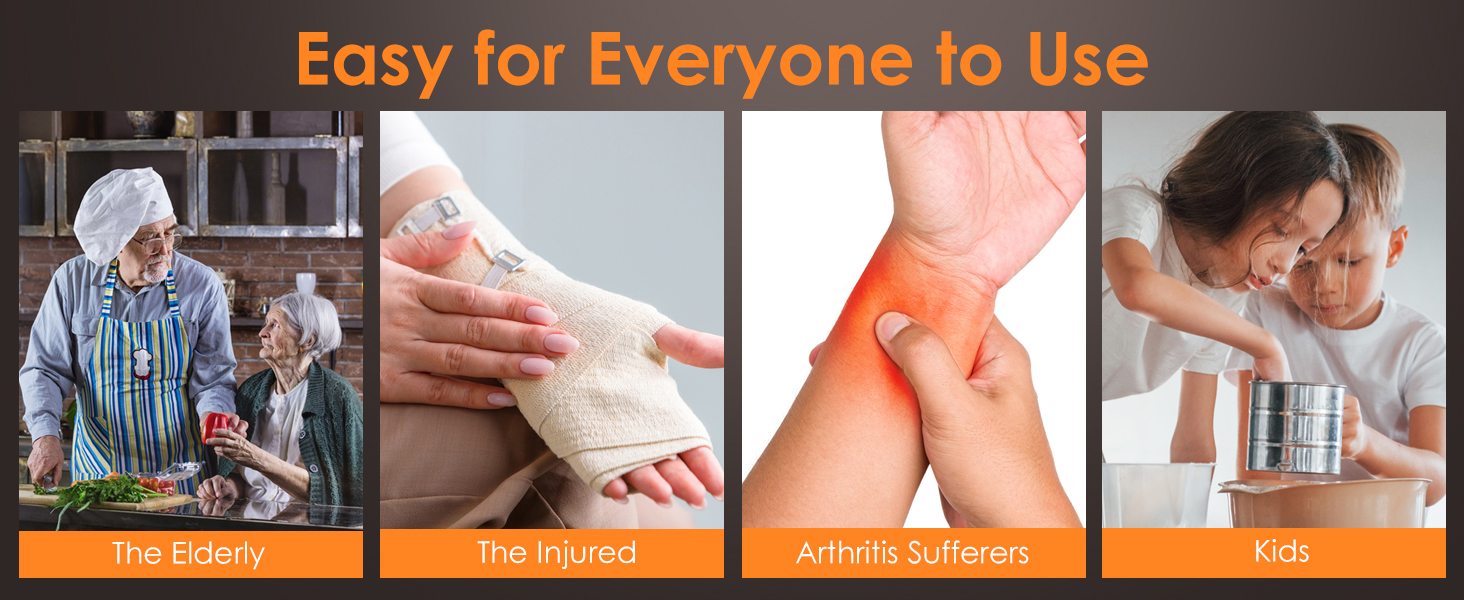 NK-0709 Gifts Ideal: No squeezing or twisting, making it simple for seniors and Arthritis to use.