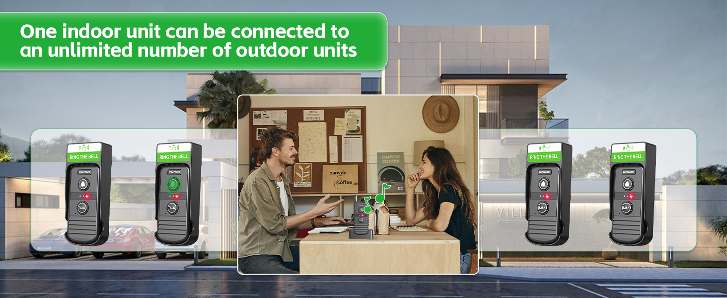 wireless intercom doorbell chime