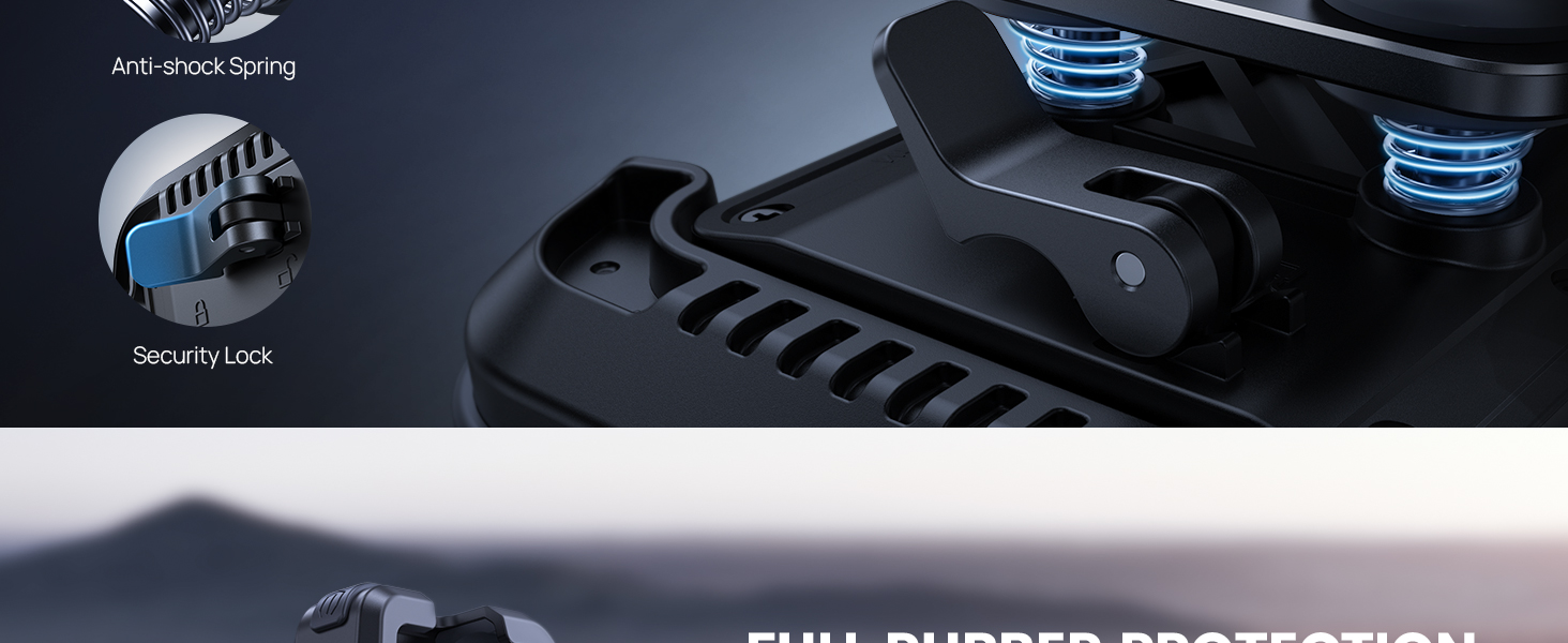 anti-shock motorcycle cellphone mount