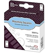 Scrapbook Adhesives by 3L Scrapbook Adhesives Mounting Squares, 500 pcs (0.24X 0.5 inch) Clear