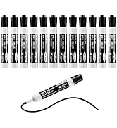 SUQJOY Dry Erase Markers, Chisel Tip Whiteboard Markers, Low Odor Thick Dry Markers, 12 Pack Blac...