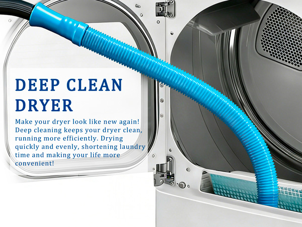 Dryer Vent Cleaner Kit with Dryer Vacuum Hose Attachment