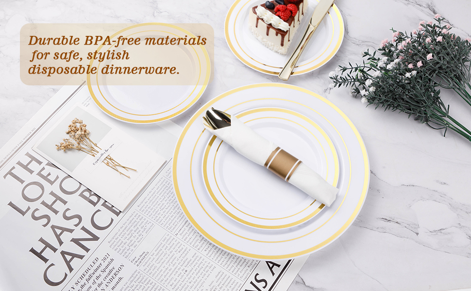 disposable dinnerware set