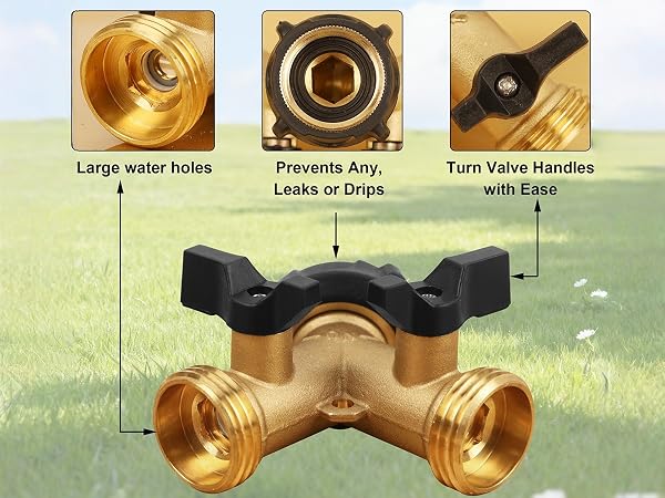 2 Way Garden Hose Splitter