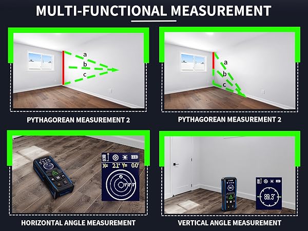 Not only does it have measurement functions, but it also has electronic angles.
