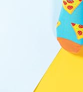 BONANGEL Boys Socks Fun Novelty Animal Food Space Design Crazy Funny Cute Kids Socks 5 Pairs