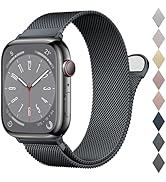 BELONGME Mesh Metal Loop Compatible with Apple Watch Band 40mm 41mm 38mm 44mm 45mm 49mm Series Ul...