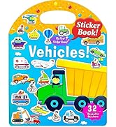 Benresive Reusable Sticker Book for Toddlers 2-4 Years, Fun Travel Stickers for Kids, Waterproof ...