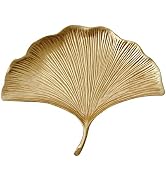 Pasiir Small Leaf Shaped Trinket Dish, Decorative Gold Jewelry Dish Tray, Ring Hodler Dish Jewelr...
