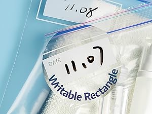 Writable rectangle for easy to write dates and item information