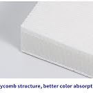 Honeycomb structure, better color absorption effect.
