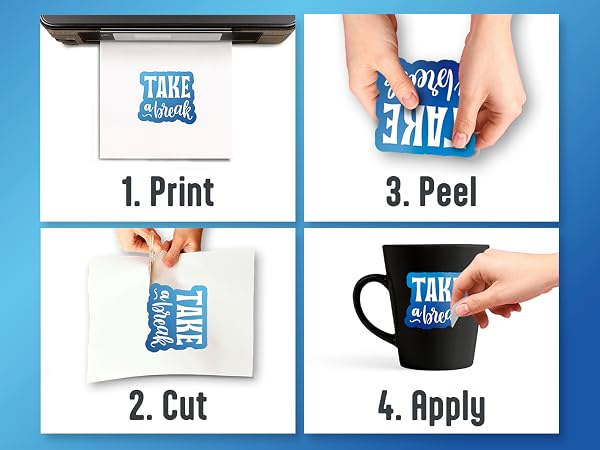 vinyl sticker paper glossy