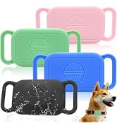 Silicone Holder for Tile pro (2024) tag for Dog Collar,(4 Packs) | Slim Durable Cover finder for ...