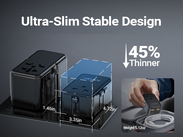 45W Universal Travel Adapter